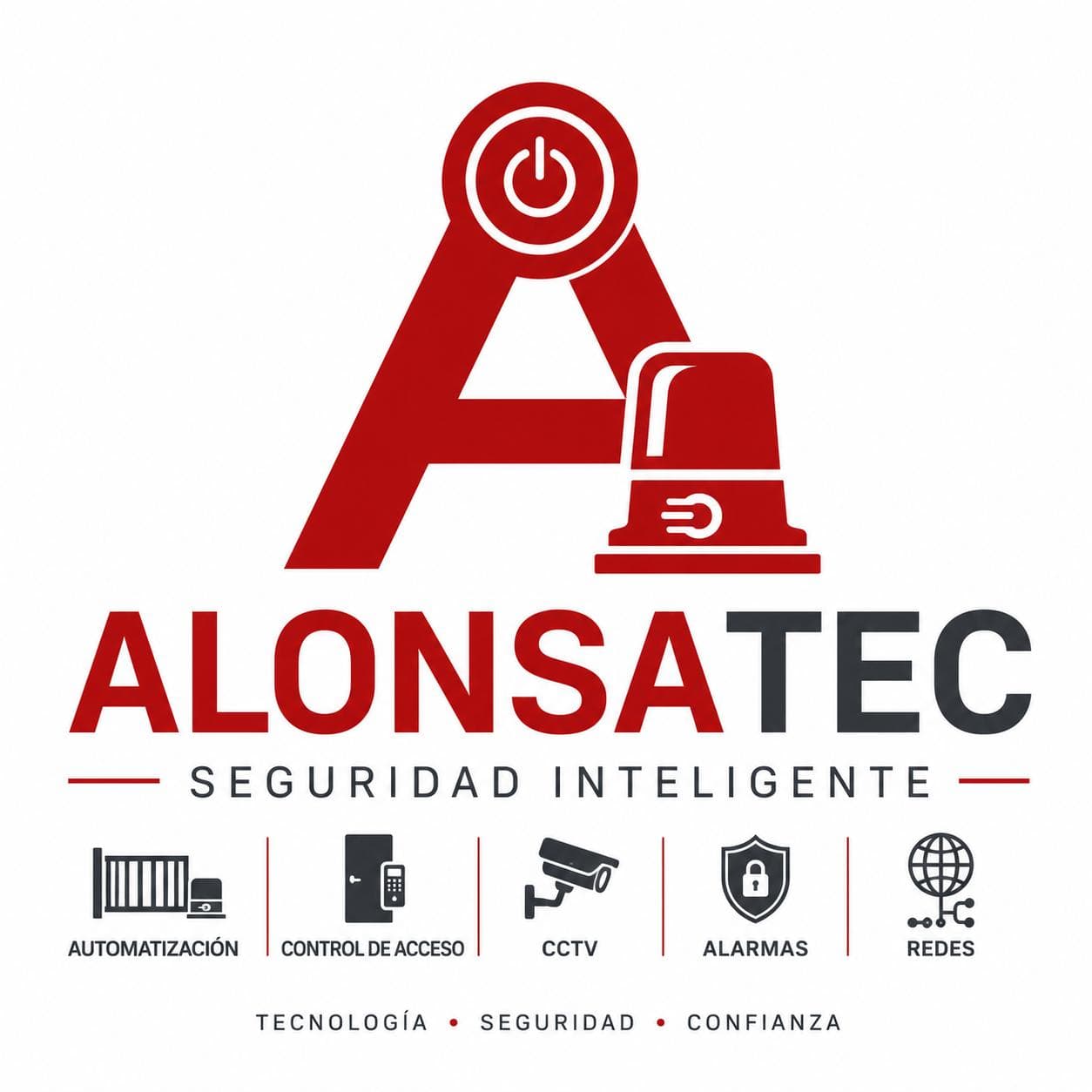 Alonsatec — Automatización, Control de Acceso, CCTV, Alarmas y Redes